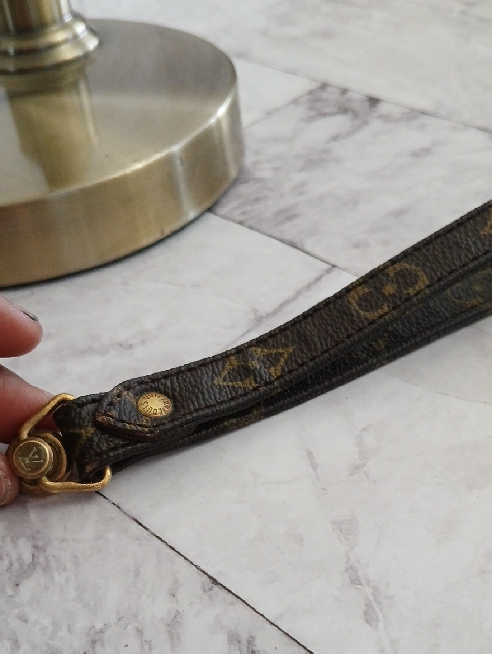 Louis Vuitton Brown Monogram Key/ Wrist Strap #2